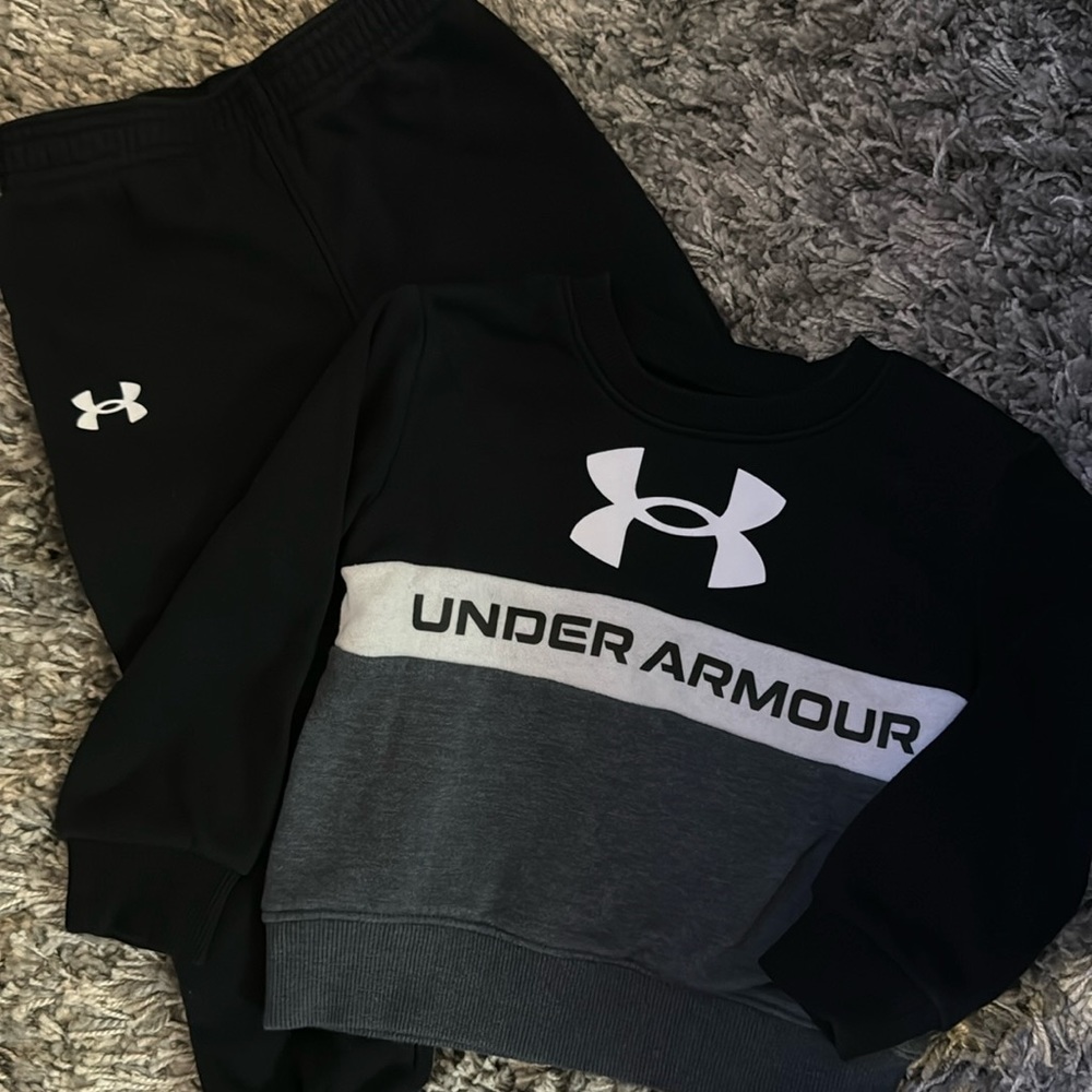 Infant/Toddler Boys' UA Fleece Branded Sweatsuit Set